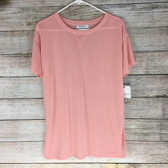 2 Liz Claiborne Weekend Tunic Tops Pink Blue Women's Medium - Picture 2 of 9